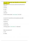 FP-C&sol;CCP-C diagnostic exam Questions and Answers &lpar;99 Questions&hellip;&sol;&sol;&sol; 