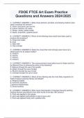 FDOE FTCE Art Exam Practice  Questions and Answers 2024&sol;2025