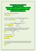 CERTIFIED PSYCHIATRIC  REHABILITATION  PRACTITIONER &lpar;CPRP&rpar; ACTUAL EXAM  WITH COMPLETE QUESTIONS AND  ANSWERS&sol;GRADED A&plus;