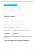 Nursing 527 Wilkes&vert;58 Questions With Well And Correct Answers&vert; Verified