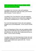 NYS Esthetics Mock Exam With 100&percnt; Correct Answers 2024