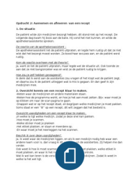 Stageopdracht apothekersassistent capabel