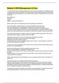 Module 5 HESI Management of Care