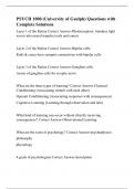 PSYCH 1000 &lpar;University of Guelph&rpar; Questions with Complete Solutions
