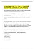  COMLEX ETHICS LEVEL 2 EXAM 2024 WITH 100&percnt; ACCURATE SOLUTIONS