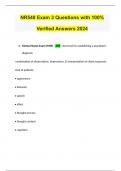 NR548 Exam 3 Questions with 100&percnt; Verified Answers 2024