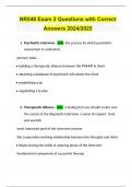 NR548 Exam 2 Questions with Correct Answers 2024&sol;2025
