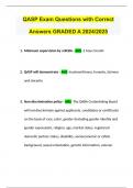 QASP Exam Questions with Correct Answers GRADED A 2024&sol;2025