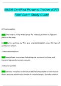 Nasm CPT Final Exam Study Guide Exam 2024 Expected Questions and Answers &lpar;Verified by Expert&rpar;