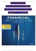Solution Manual For Financial Accounting&comma; 11th Edition by Jerry J&period; Weygandt&comma; Paul D&period; Kimmel&comma; Verified Chapters 1 - 13&comma; Complete Newest Version