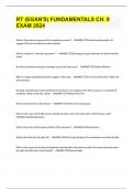 RT &lpar;EGAN'S&rpar; FUNDAMENTALS CH&period; 9 EXAM 2024