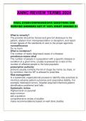 ANNC REVIEW TERMS 2024   FINAL EXAM&sol;COMPREHENSIVE QUESTIONS AND VERIFIED ANSWERS GET IT 100&percnt; RIGHT GRADED A&plus;
