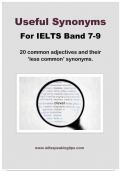USEFUL SYNONYMS FOR BAND 7-9