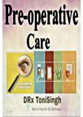 Pre-operative care