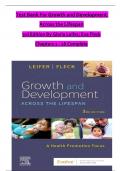 TEST BANK For Growth and Development Across the Lifespan&comma; 3rd Edition By Gloria Leifer&semi; Eve Fleck&comma; Verified Chapters 1 - 16&comma; Complete Newest Version