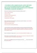 CANADIAN ATPL SARON EXAM LATEST 2023-2024  ACTUAL EXAM 500 QUESTIONS AND CORRECT  DETAILED ANSWERS WITH RATIONALES &lpar;VERIFIED  ANSWERS&rpar; &vert;ALREADY GRADED A&plus;