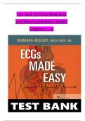 TEST BANK For ECGs Made Easy&comma; 7th Edition by Barbara J Aehlert&comma; Verified Chapters 1 - 10&comma; Complete Newest Version
