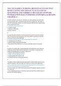 NSG 222 FAMILY NURSING HESI FINAL EXAM TEST  BANK LATEST 2023-2024 ACTUAL EXAM 120  QUESTIONS AND CORRECT DETAILED ANSWERS  WITH RATIONALES &lpar;VERIFIED ANSWERS&rpar; &vert;ALREADY  GRADED A&plus;