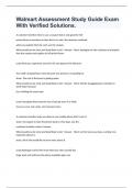 Walmart Assessment Study Guide Exam With Verified Solutions&period;