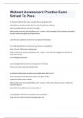Walmart Assessment Practice Exam Solved To Pass&period;