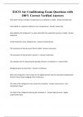 ESCO Air Conditioning Exam Questions with 100&percnt; Correct Verified Answers