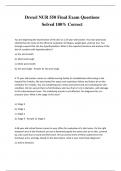 Drexel NUR 550 Final Exam Questions Solved 100&percnt; Correct