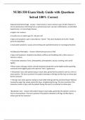 NURS 550 Exam Study Guide with Questions Solved 100&percnt; Correct
