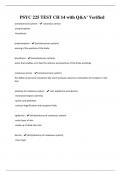 PSYC 225 TEST CH 14 with Q&A&rsquo; Verified