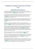Exam &lpar;elaborations&rpar; Nursing practical  