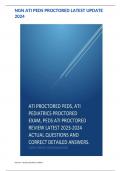 NGN ATI PEDS PROCTORED EXAM LATEST 2023 &sol; PEDS ATI PROCTORED ACTUAL EXAM ALL 70 QUESTIONS AND CORRECT DETAILED ANSWERS WITH RATIONALES &lpar;VERIFIED ANSWERS&rpar; &vert;ALREADY GRADED A&plus;