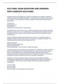 ACLS FINAL EXAM QUESTIONS AND ANSWERS  WITH COMPLETE SOLUTIONS