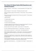 Pro Tools 101 Study Guide 2024 Questions and Verified Answers&period;
