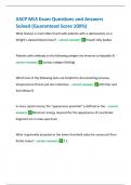 ASCP MLS Exam Questions and Answers  Solved &lpar;Guaranteed Score 100&percnt;&rpar;