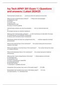 Ivy Tech APHY 201 Exam 1 &vert; Questions and answers &vert; Latest 2024&sol;25