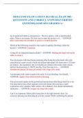 HOSA EMT EXAM LATEST 2023 REAL EXAM 300&plus; QUESTIONS AND CORRECT ANSWERS&lpar;VERIFIED ANSWERS&rpar;&vert;ALREADY GRADED A&plus;