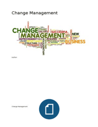 Stageverslag verandermanagement/ change management