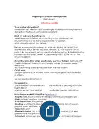 Samenvatting Verpleegtechnische vaardigheden VA VT Jaar 1