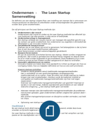 De Lean Startup - Eric Ries samenvatting 