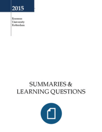 Literature summary and key learning questions Strategy Process