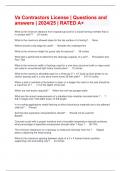 Va Contractors License &vert; Questions and answers &vert; 2024&sol;25 &vert; RATED A&plus;