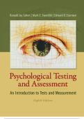 Psychological Testing and Assessment 8th edition by Ronald Jay Cohen