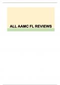 ALL AAMC FL REVIEWS Questions with verified answers