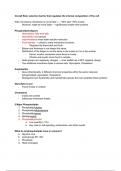 Cell Biology Major Topics Notes