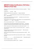 MPOETC State Certification &vert; PA Police Officer's Final Test