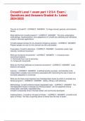 Crossfit Level 1 exam part 1&sol;2&sol;3&sol;4 Exam &vert;  Questions and Answers Graded A&plus; Latest  2024&sol;2025