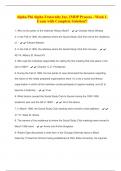 Alpha Phi Alpha Fraternity Inc&comma; IMDP Process - Week 1&period; Exam with Complete Solution&excl;&excl;
