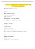 ARF FINAL TEST PREPARATION QUESTIONS AND ANSWERS&excl;&excl;&excl; GRADED A&plus;