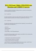 Bul3310  Bundled Exam Questions Package with Correct Answers