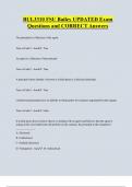 BUL3310 FSU Bailey UPDATED Exam  Questions and CORRECT Answers