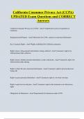 CCPA  Bundled Exam Questions Package with Correct Answers